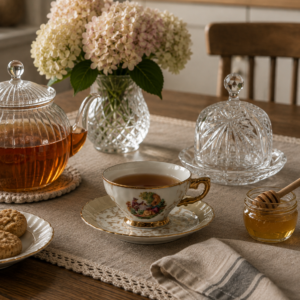 Zestaw śniadaniowy Filiżanka kolekcjonerska porcelanowa Włoska