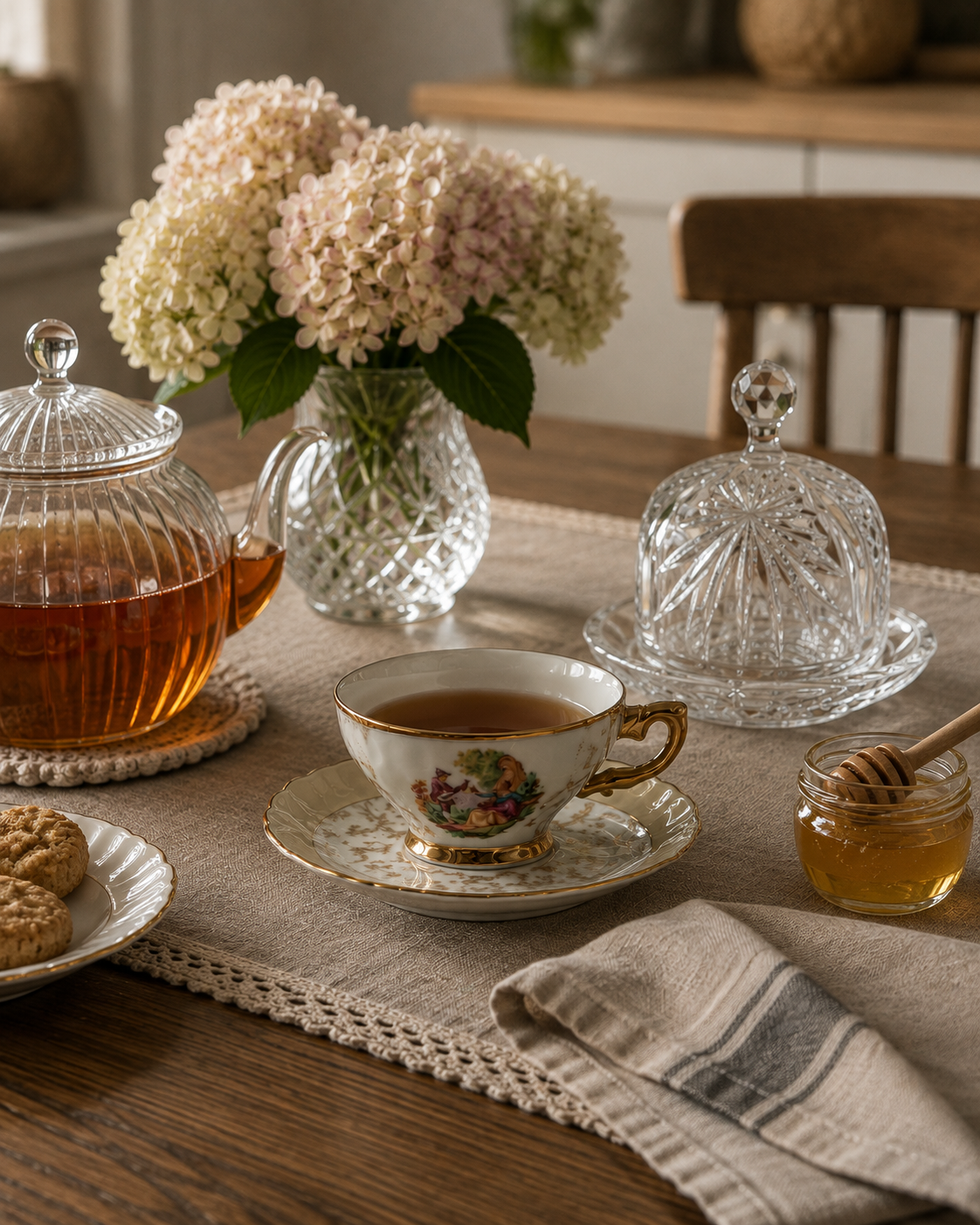 Zestaw śniadaniowy Filiżanka kolekcjonerska porcelanowa Włoska