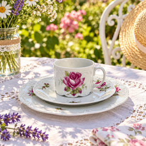 Zestaw śniadaniowy Filiżanka kolekcjonerska Rosenthal Classic Rose Monbijou