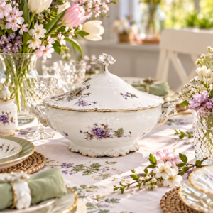 Zabytkowa waza porcelanowa secesyjna