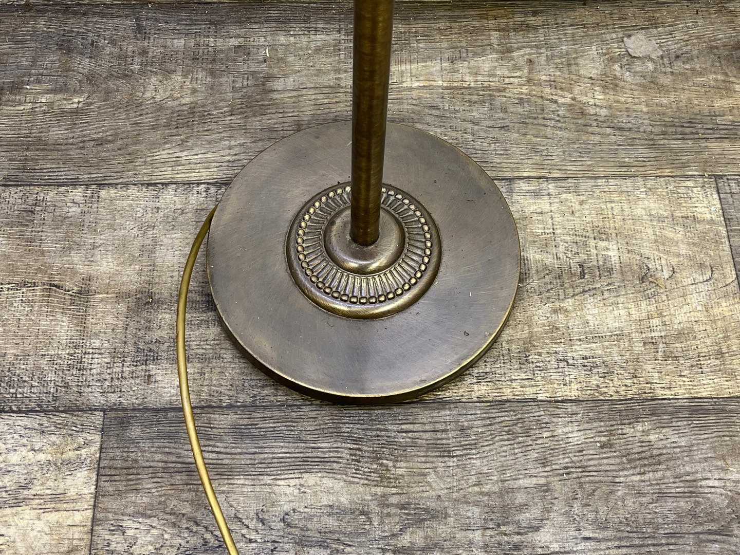 Lampa podłogowa lata 80-te mosiądz - obrazek 7