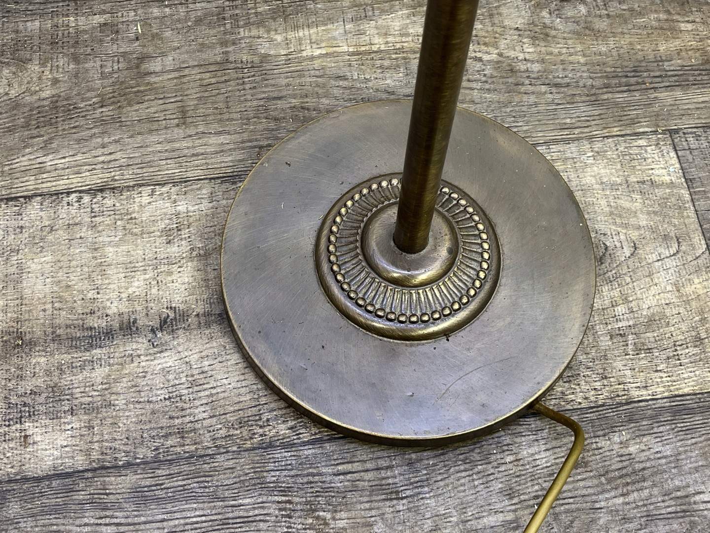 Lampa podłogowa lata 80-te mosiądz - obrazek 6