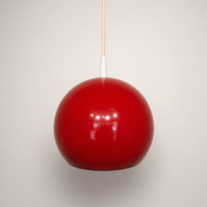 Lampa wisząca kula model Topan VP6 proj. Vernera Pantona z lat 60-tych
