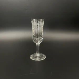 Vintage crystal liqueur glass