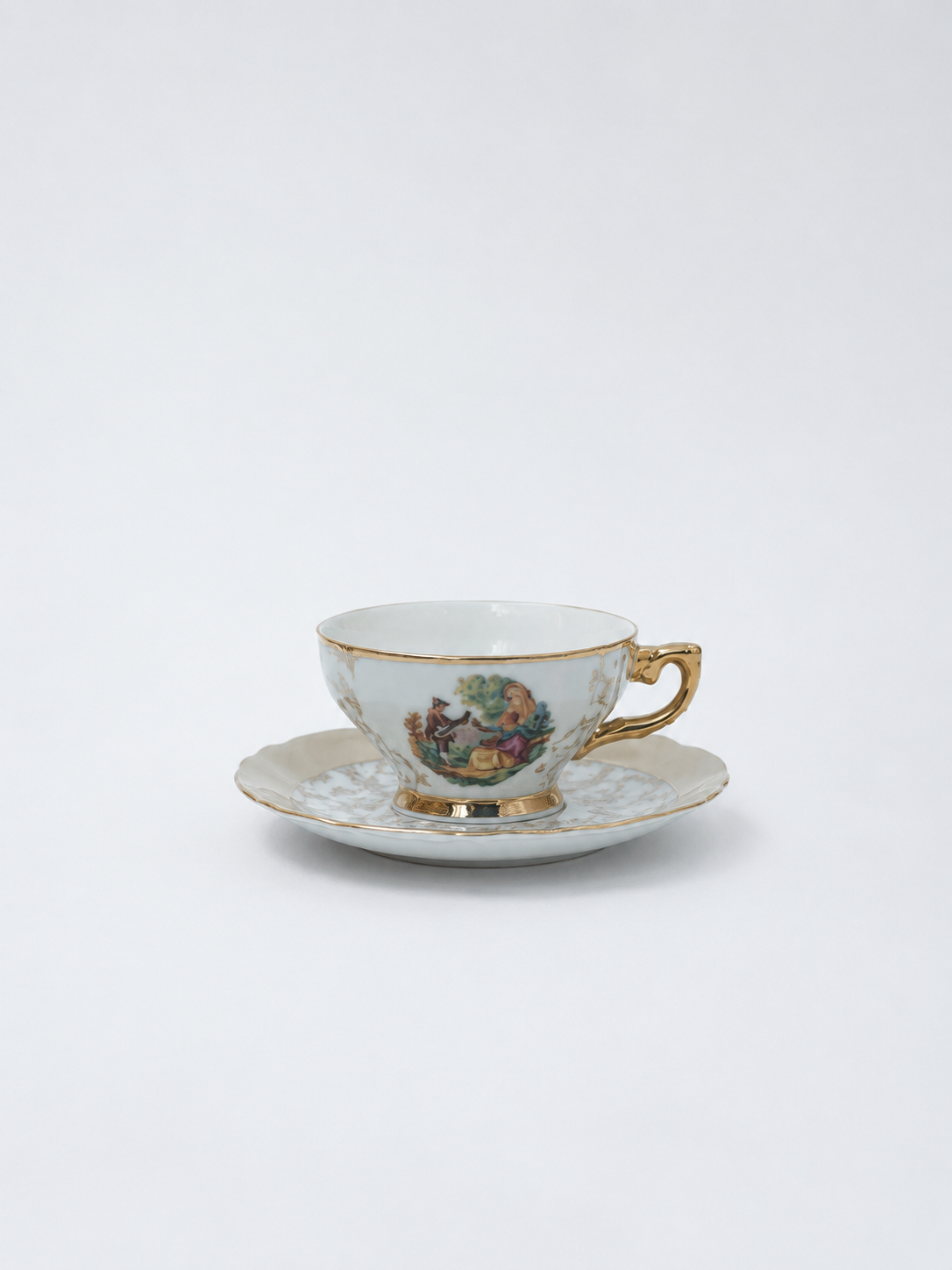 Zestaw śniadaniowy Filiżanka kolekcjonerska porcelanowa Włoska - obrazek 2