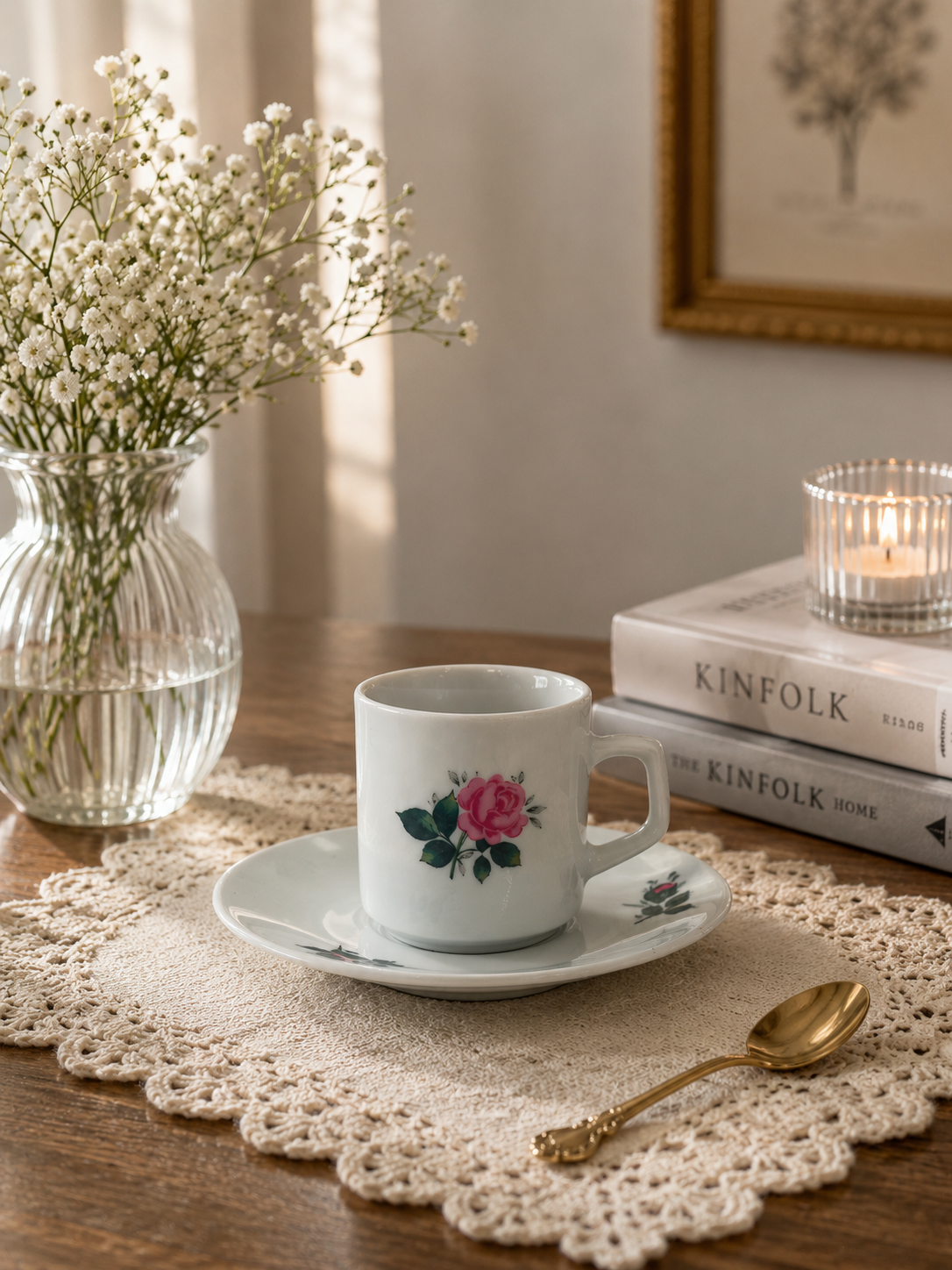 Zestaw śniadaniowy Filiżanka kolekcjonerska porcelanowa Winterling Marktleuthen Bavaria - obrazek 2