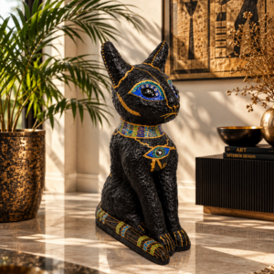 Czarny kot " Bastet" niemieckiego artysty Ba Ju