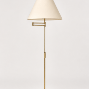 Lampa podłogowa mosiężna Bankamp  Kaiser Leuchten z lat 70/80-tych Mid-century