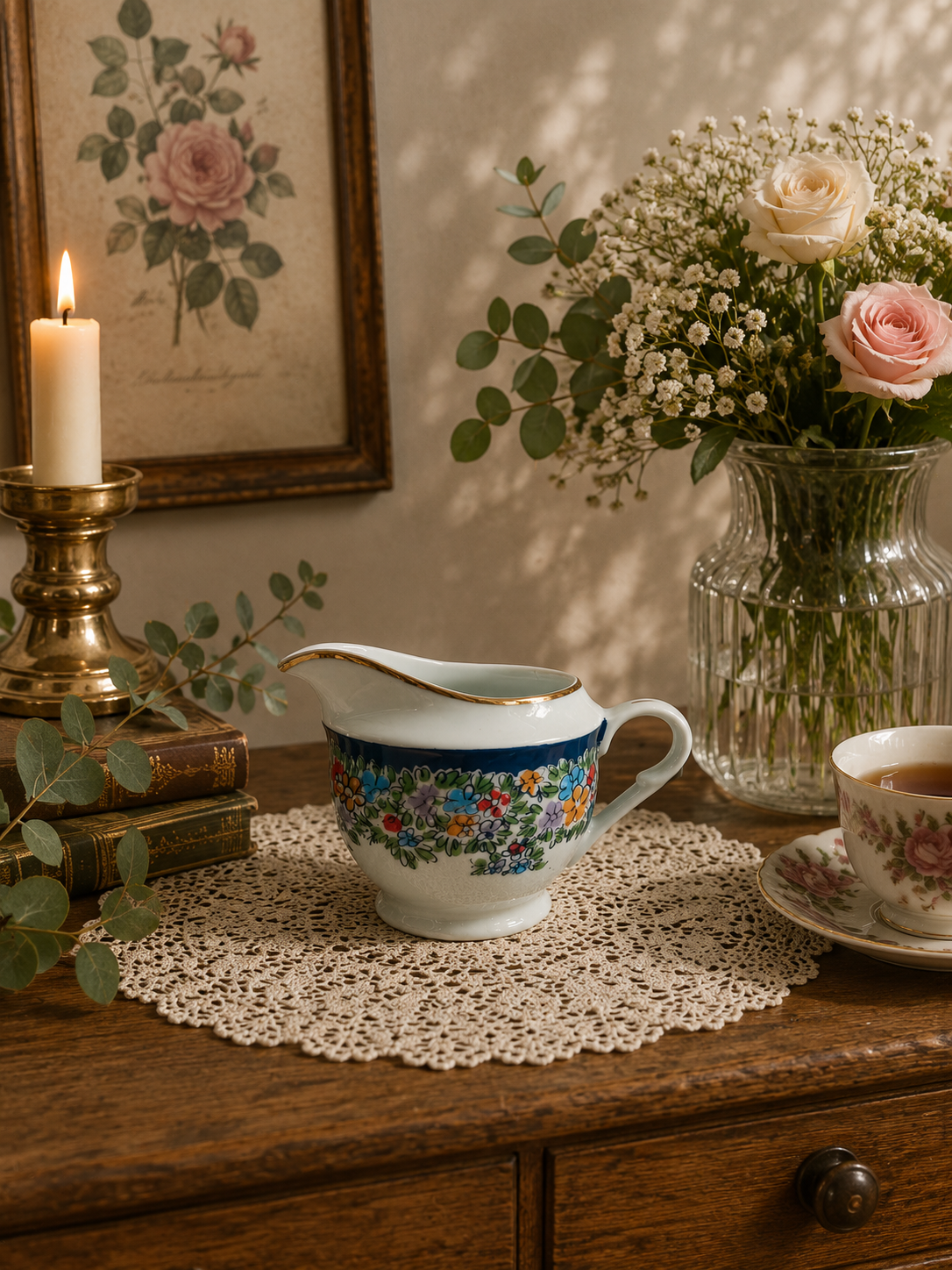 Dzbanek do mleka porcelanowy Polska Karolina - obrazek 2