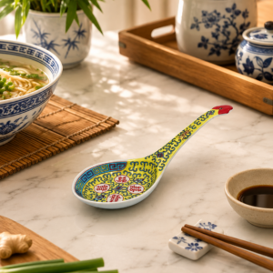 Łyżka do zupy porcelanowa Chiny Wan Shau Wu Jiang