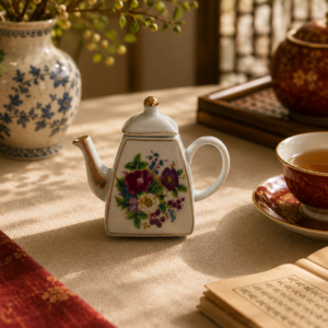 Zabytkowy miniaturowy dzbanuszek porcelanowy Movitex
