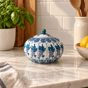 Pojemnik dekoracyjny porcelanowy Chiński