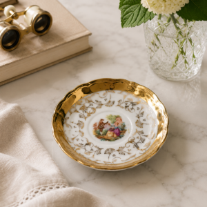Spodek pod filiżankę porcelanowy Włoski