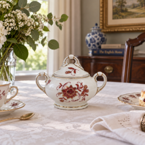 Zabytkowa cukiernica porcelanowa Carl Teichert Meissen