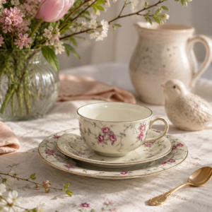 Zestaw śniadaniowy Filiżanka kolekcjonerska porcelanowa Schuman Arzberg