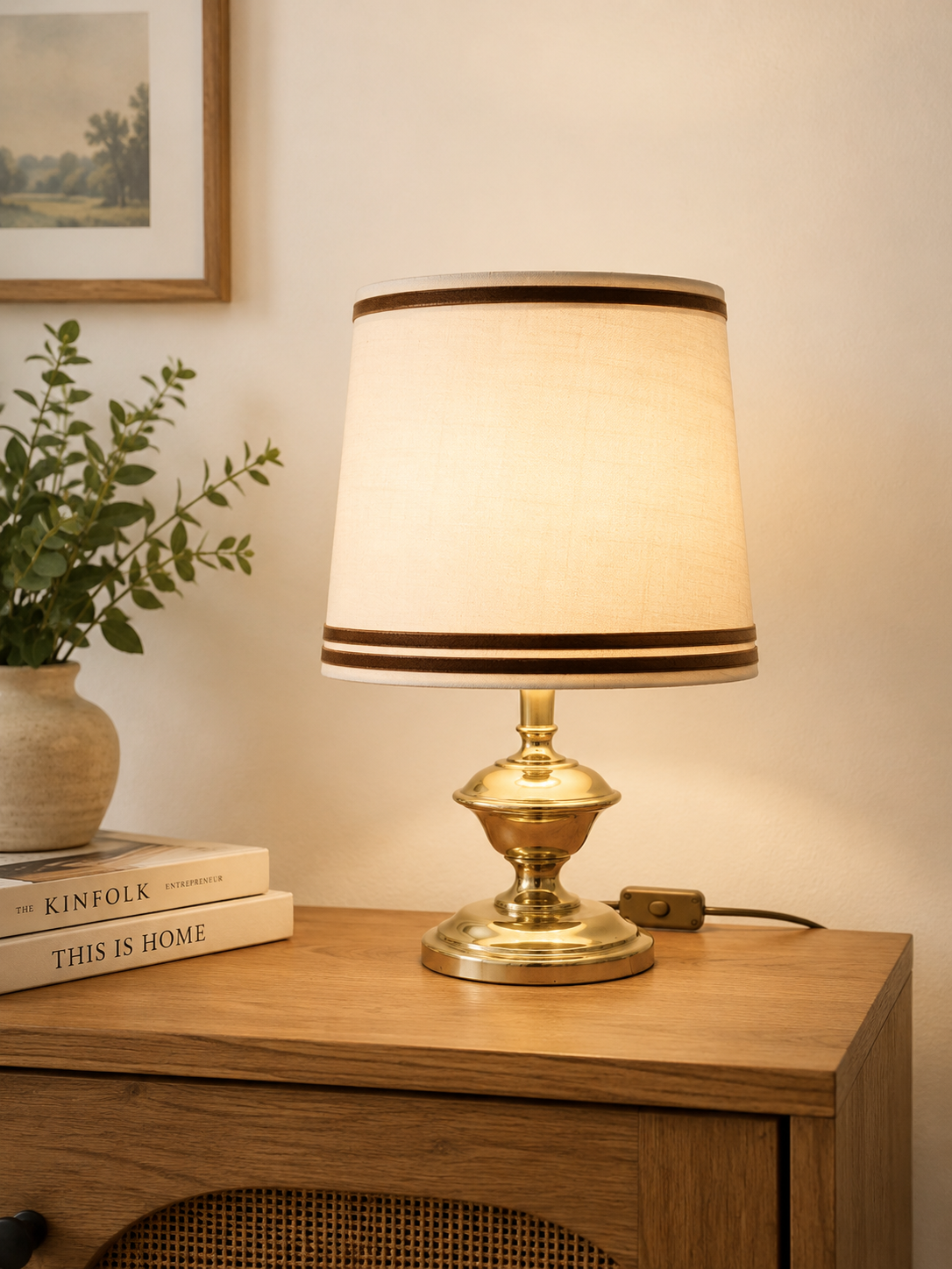 Lampa stołowa mosiądzowana Kaiser Leuchten - Image 2