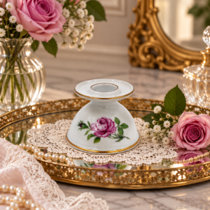 Świecznik dekoracyjny porcelanowy Furstenberg