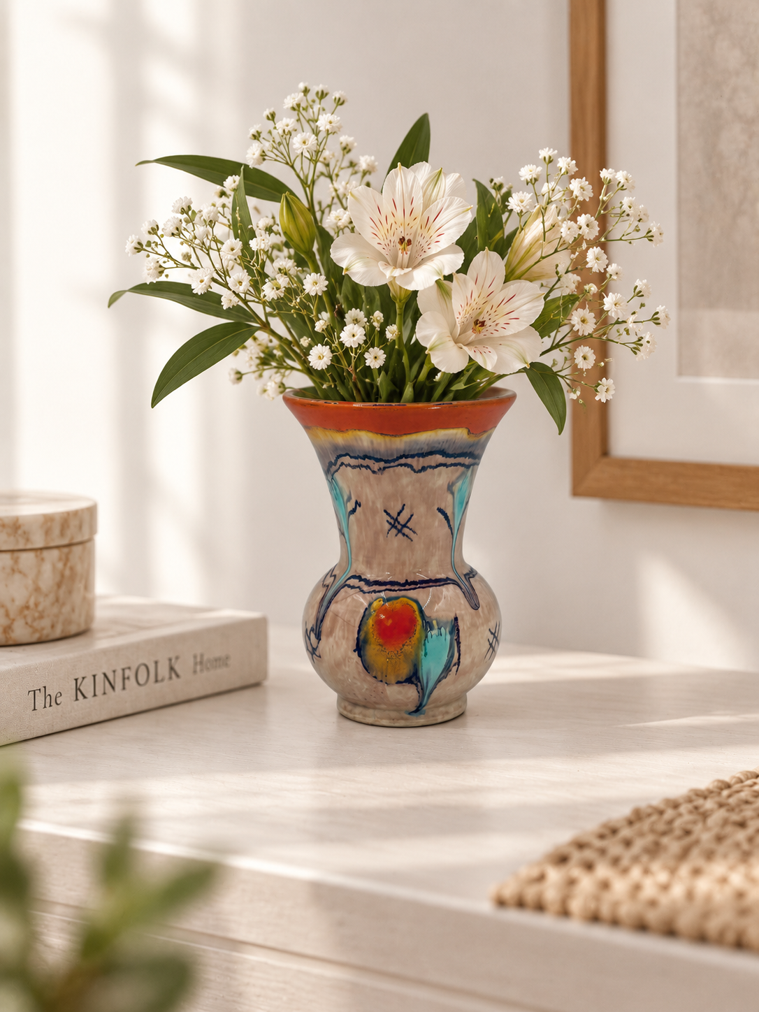 Wazon dekoracyjny ceramiczny Art Deco