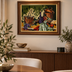 Haftowany obraz – martwa natura