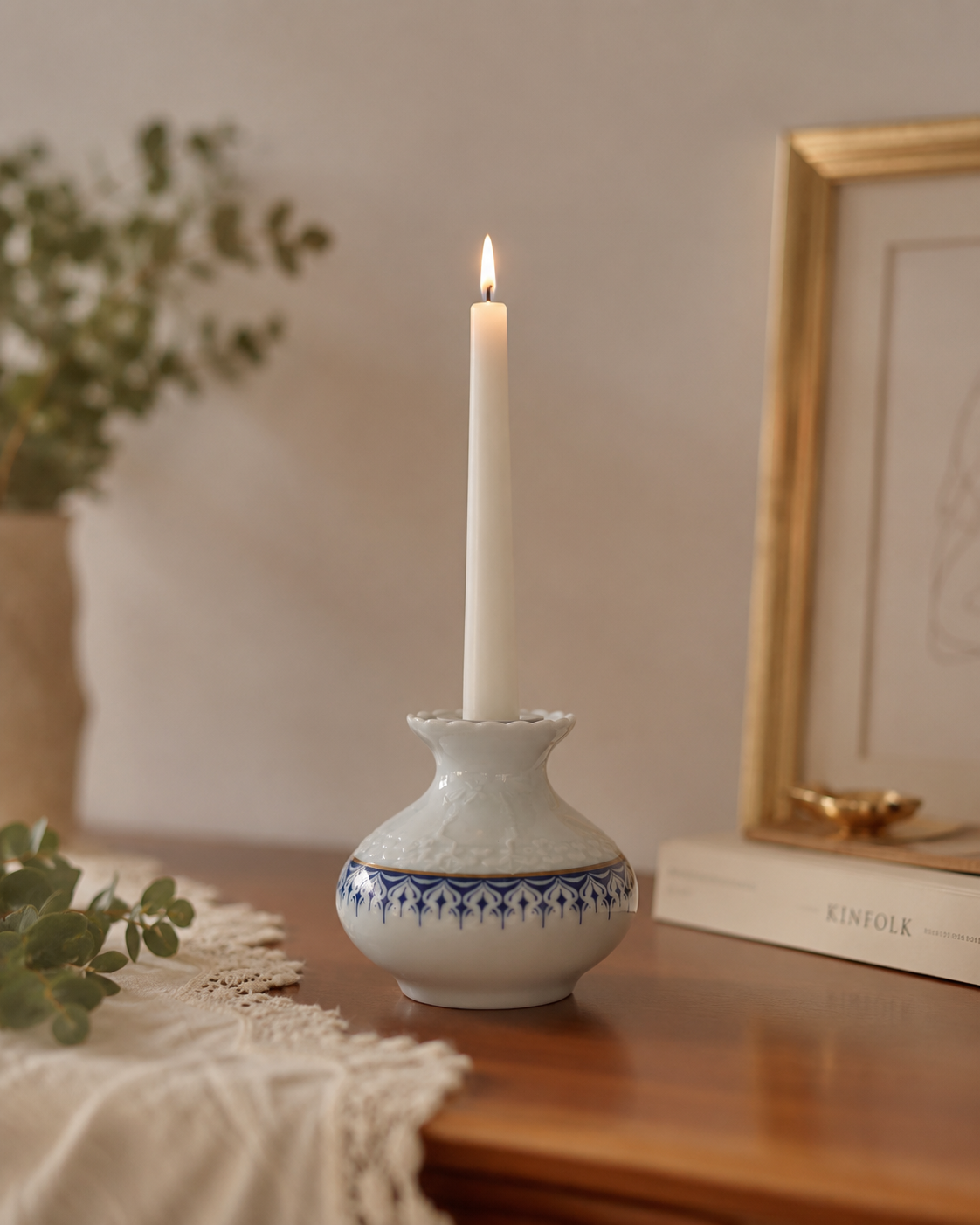 Świecznik porcelanowy Hutschenreuther Werk Tirschenreutch Melodie - obrazek 2