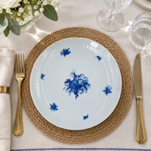 Talerz deserowy porcelanowy Rosenthal Romanze in Blau