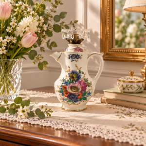 Dzbanek dekoracyjny porcelanowy Vintage