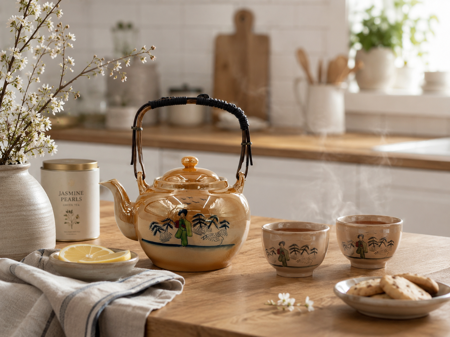 Antyczny czajniczek porcelanowy Japoński - Image 2