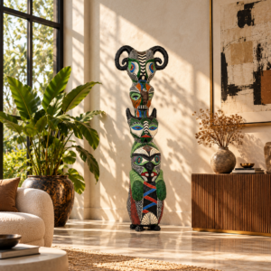 Totem- "Macumba- Toten" niemieckiego artysty Ba Ju w stylu etnicznym