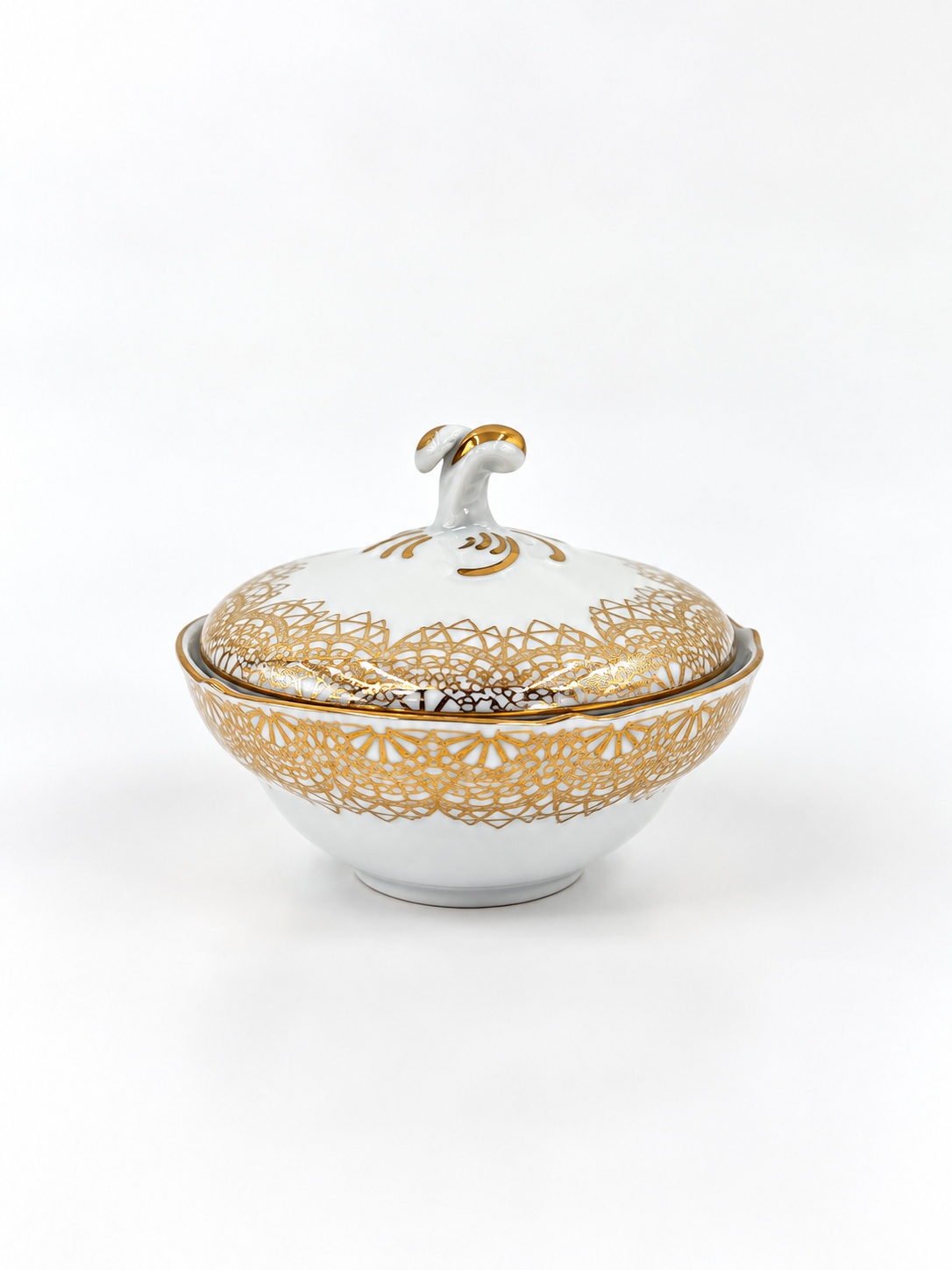 Zabytkowa bombonierka porcelanowa Oscar Schaller - obrazek 2
