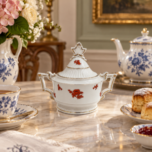 Zabytkowa cukiernica porcelanowa Carl Teichert Meissen