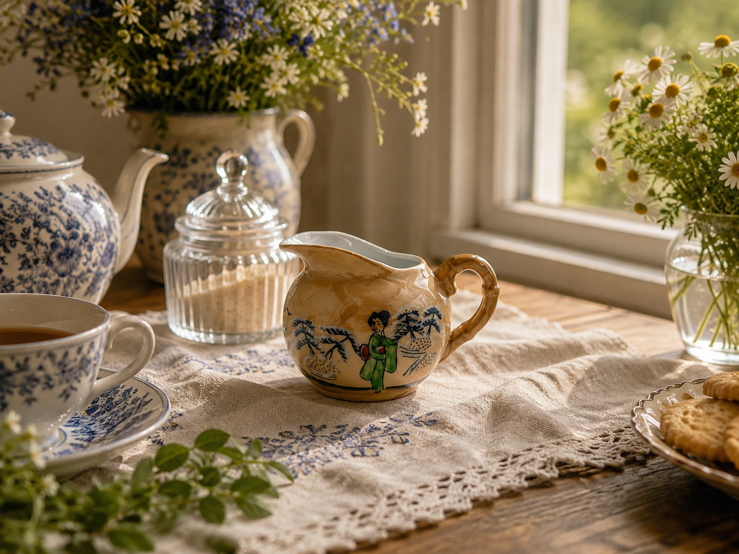 Dzbanuszek do mleka porcelanowy Japoński - obrazek 11