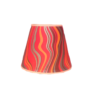 Striped lampshade for PVC bulb H = 24.5 cm