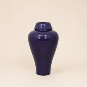 Ceramiczny dekoracyjny wazon fioletowy