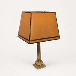 Lampa stołowa mosiądzowana vintage z lat 70-tych