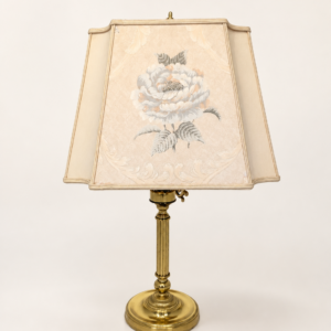 Lampka stołowa mosiężna w stylu vintage