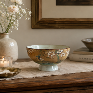 Zabytkowa Misa na nóżce porcelanowa Japonia