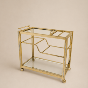 Pierre Vandel brass serving bar table 1970s/80s France