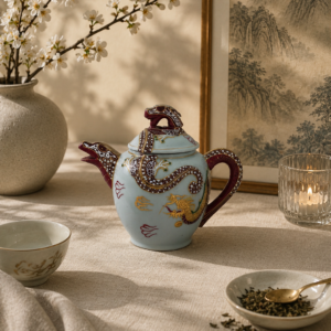 Antyczny Imbryk porcelanowy Dragonware Japonia