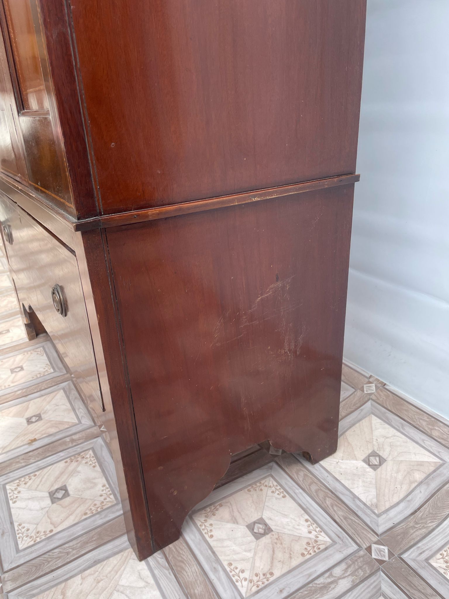 Szafa secesyjna z lustrem kryształowym z drewna palisandrowego - Image 18