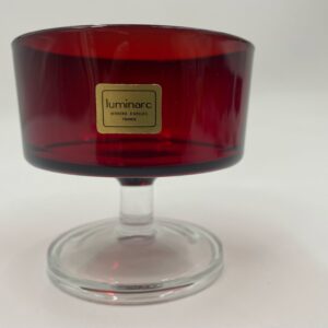 Glass, Pooh red Luminarc 1960s/70s