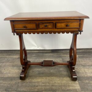 Stolik kawowy, pomocnik z drewna palisandrowego z szufladami