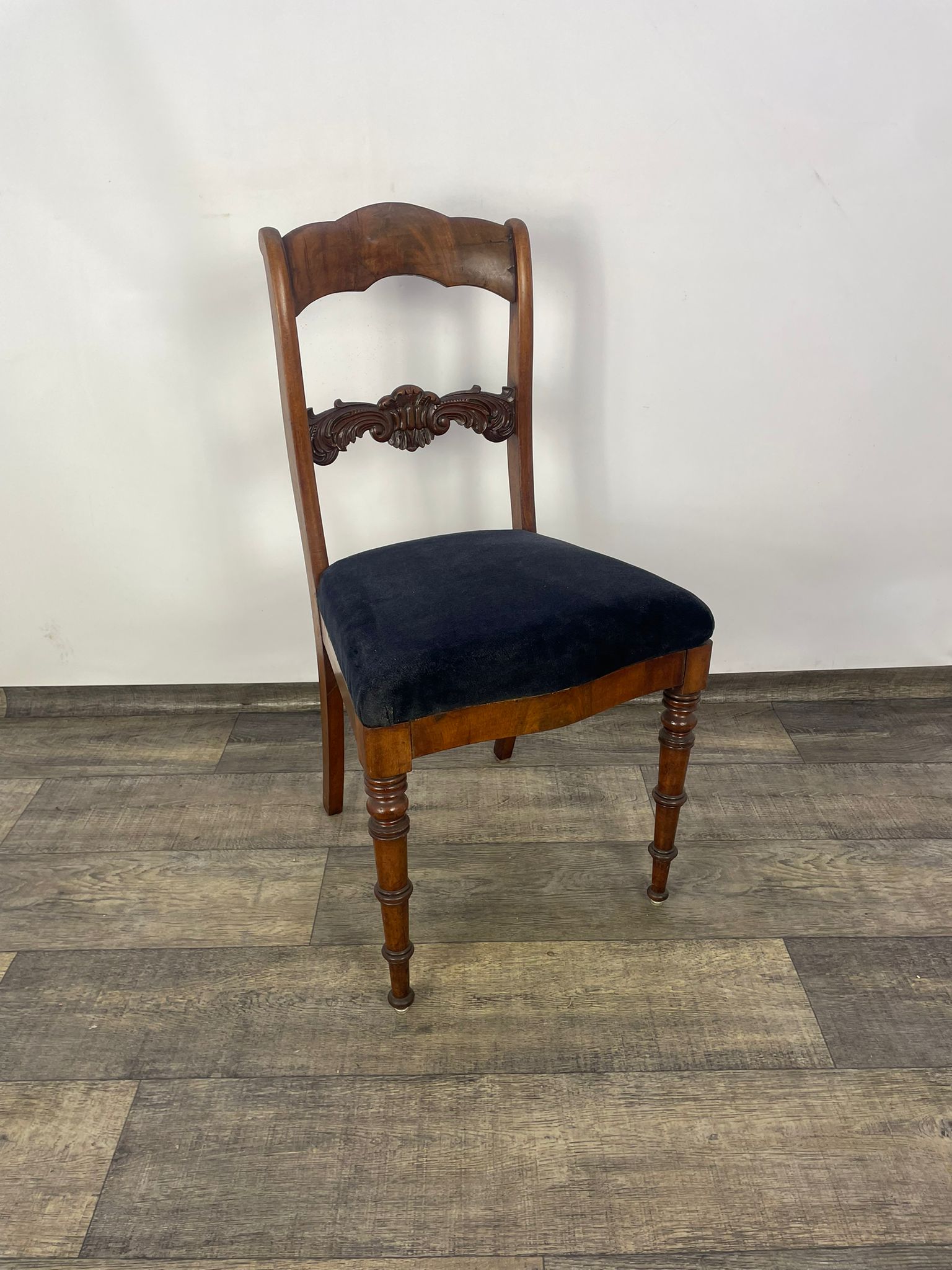 English style chair solid wood walnut 20th century