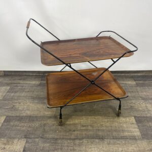 1960s mobile bar table two-tier