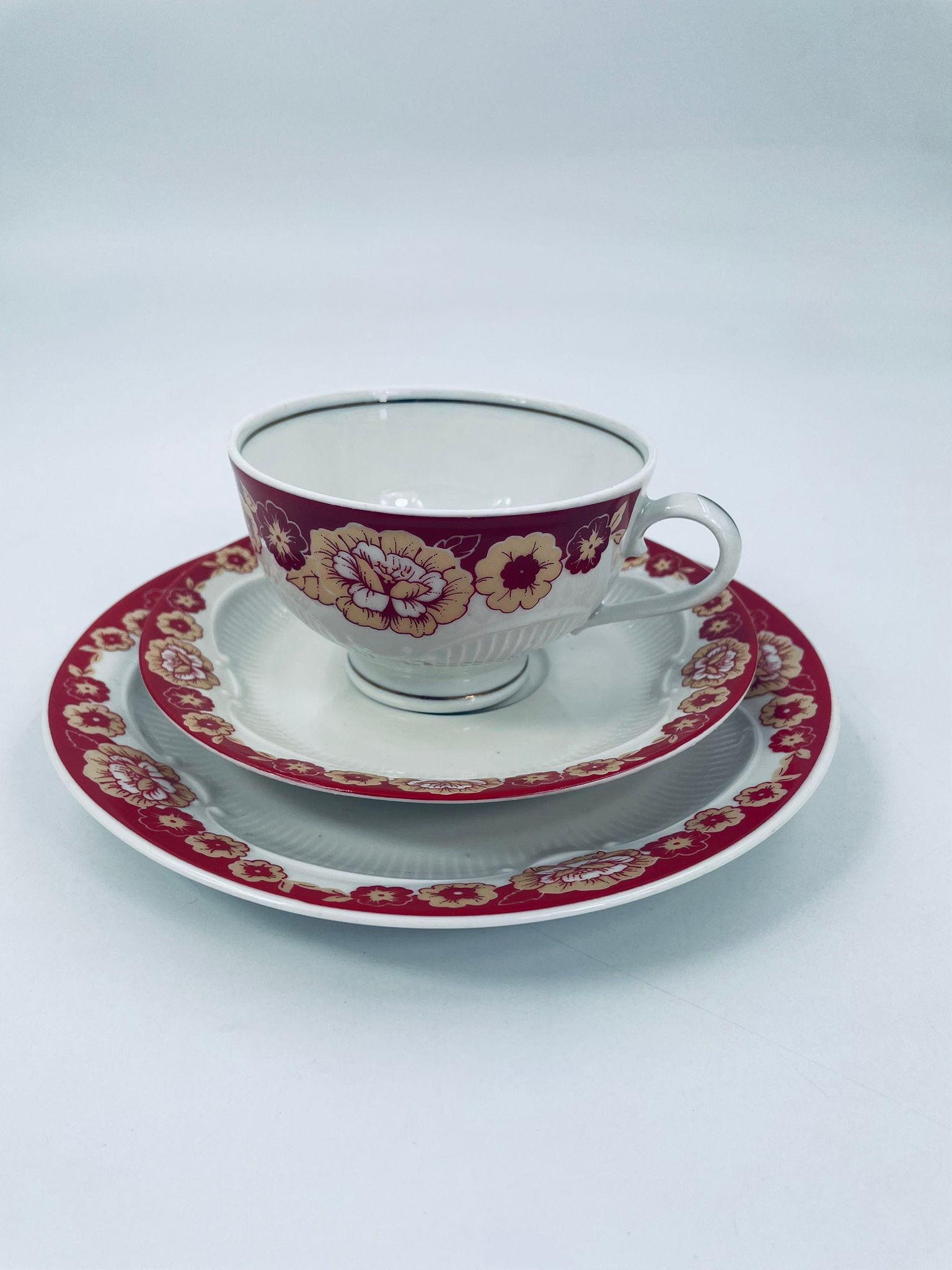 Zestaw śniadaniowy trio vintage lettin