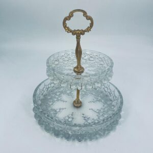 Walther Glas Bolero glass platter 1970s.