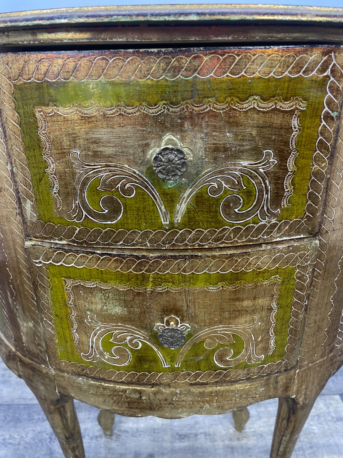 Stolik, szafka nocny rokoko włoski XX WIEKU - Image 10