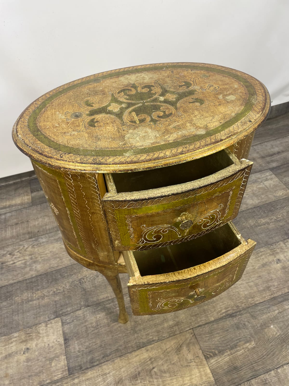 Stolik, szafka nocny rokoko włoski XX WIEKU - Image 11