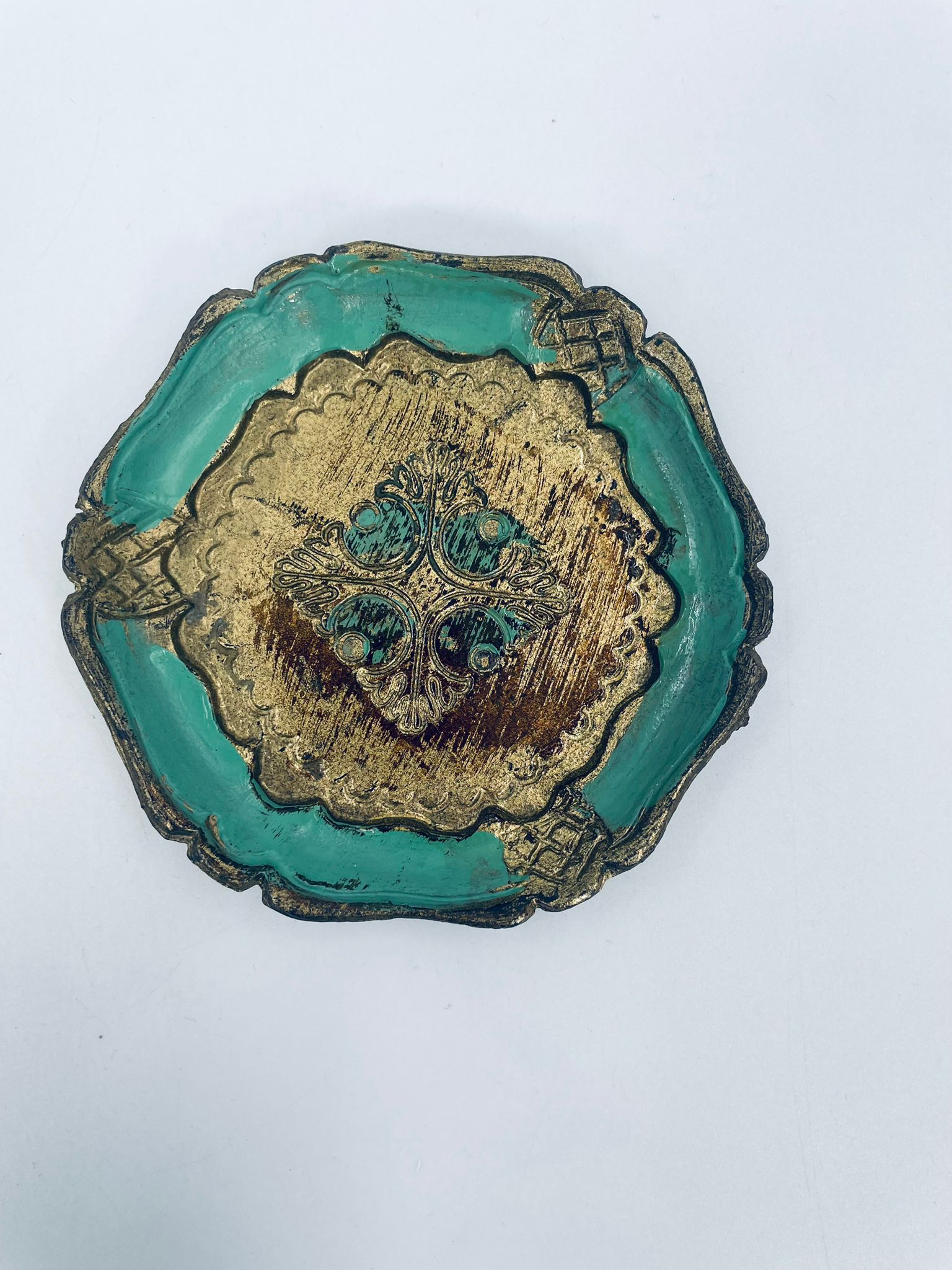 Taca włoska w stylu vintage, lite drewno. - Image 8