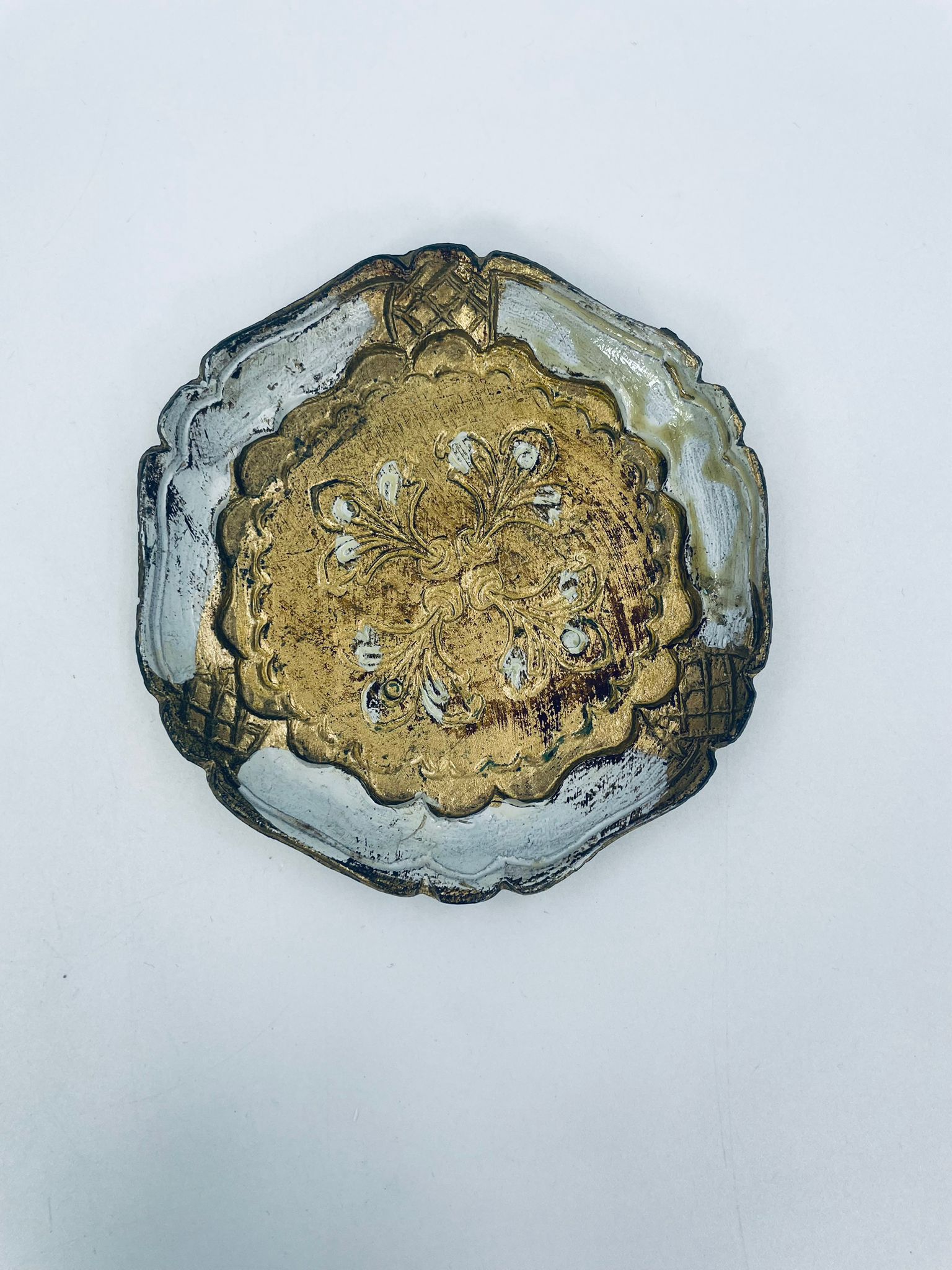 Taca włoska w stylu vintage, lite drewno. - Image 7