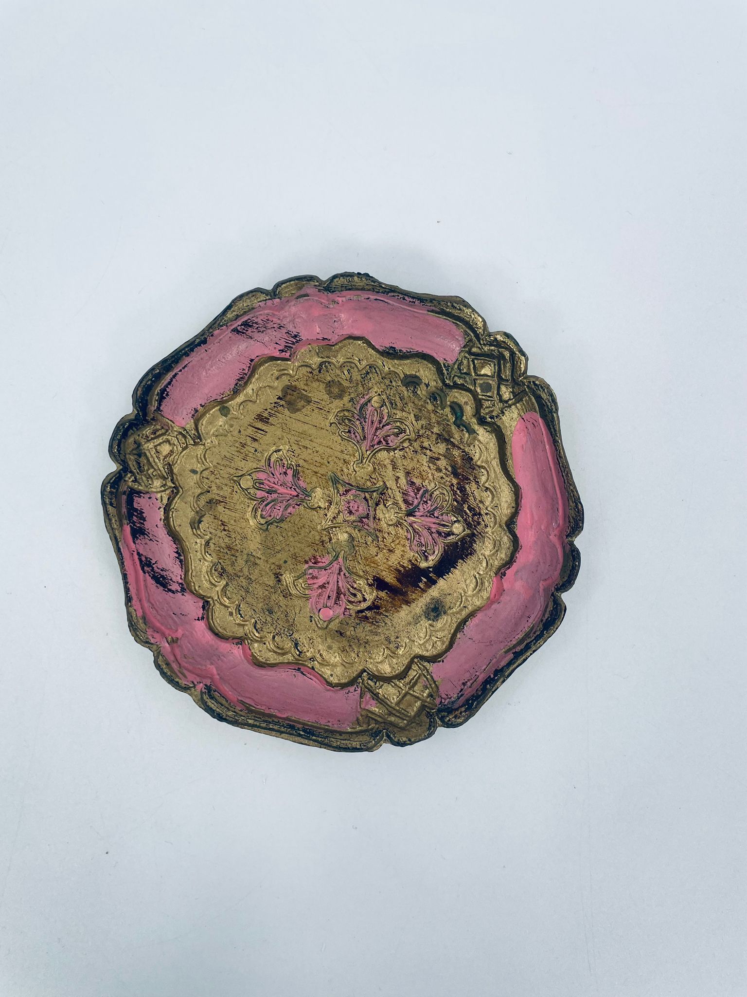 Taca włoska w stylu vintage, lite drewno. - Image 5